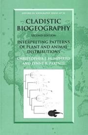 Cover of: Cladistic biogeography by C. J. Humphries