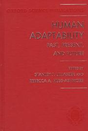 Cover of: Human adaptability past, present, and future: the first Parkes Foundation Workshop, Oxford, January 1994