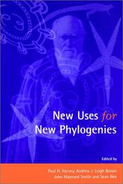 Cover of: New uses for new phylogenies by edited by Paul H. Harvey ... [et al.].