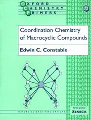 Cover of: Coordination chemistry of macrocyclic compounds