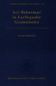 Soil behaviour in earthquake geotechnics by Kenji Ishihara