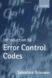 Introduction to Error Control Codes by Salvatore Gravano
