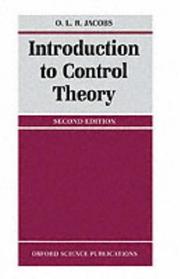 Introduction to control theory by O. L. R. Jacobs