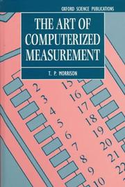 Cover of: The art of computerized measurement by T. P. Morrison