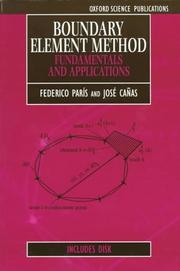 Boundary element method by F. París, Federico Paris, Jose Canas