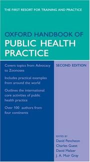 Cover of: Oxford Handbook of Public Health Practice (Oxford Handbooks Series)