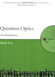 Cover of: Quantum optics by Mark Fox