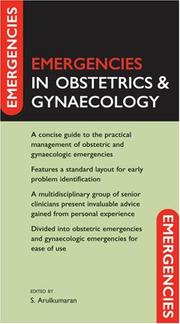 Cover of: Emergencies in Obstetrics and Gynaecology (Emergencies)
