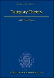 Cover of: Category theory