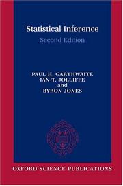 Cover of: Statistical inference | Paul H. Garthwaite