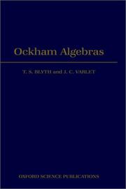 Cover of: Ockham algebras