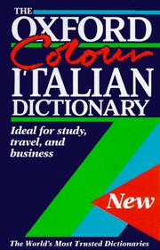 Cover of: The Oxford color Italian dictionary by Debora Massa with Lexus.