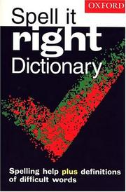 Cover of: Spell it right dictionary