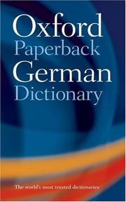 Cover of: The Oxford paperback German dictionary.