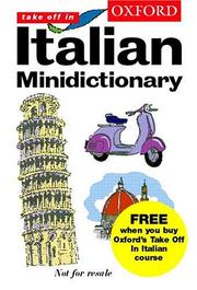 Cover of: The Oxford Italian Minidictionary: Italian-English, English-Italian = Italiano-Inglese, Inglese-Italiano