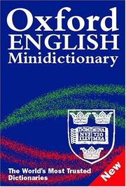 Cover of: The Oxford English minidictionary