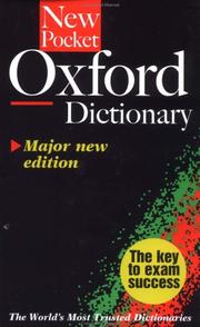 Cover of: The new pocket Oxford dictionary.