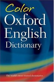 Cover of: Color Oxford English Dictionary by Sara Hawker