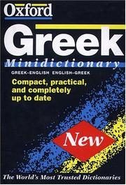 Oxford Greek minidictionary by Niki Watts