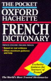 Cover of: The Pocket Oxford-Hachette French dictionary