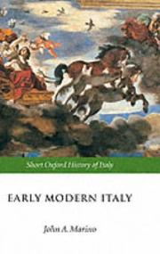 Cover of: Early modern Italy: 1550-1796