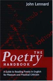 The poetry handbook by John Lennard