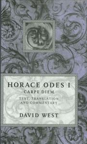 Horace Odes I by Horace