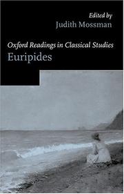 Cover of: Oxford Readings in Euripides (Oxford Readings in Classical Studies)