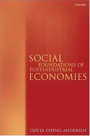 Cover of: Social foundations of postindustrial economies
