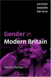 Cover of: Gender in modern Britain