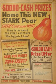 Cover of: $500.00 in cash prizes: name this new Stark pear