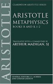 Cover of: Metaphysics by Aristotle, Arthur Madigan