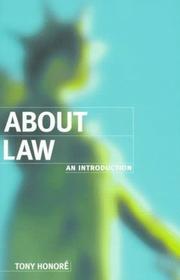 Cover of: About law: an introduction
