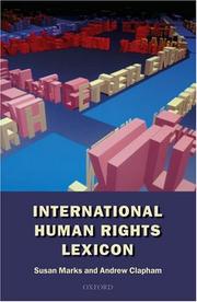Cover of: International Human Rights Lexicon by Susan Marks, Andrew Clapham