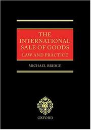 Cover of: The International Sale of Goods: Law and Practice