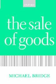 Cover of: The Sale of Goods