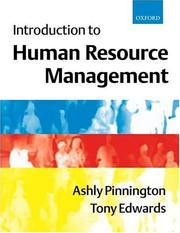 Cover of: Introduction to Human Resource Management