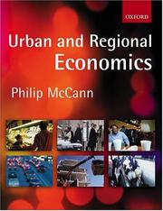 Cover of: Urban and Regional Economics