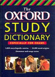 Cover of: The Oxford Study Dictionary: School Edition