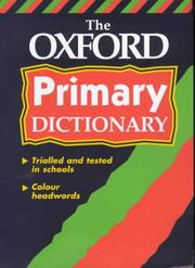 Cover of: The Oxford Primary Dictionary