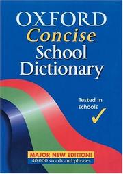 Cover of: Oxford Concise School Dictionary by Joyce Hawkins, Andrew Delahunty, Fred McDonald, Robert Allen