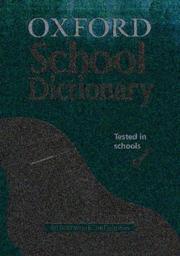 Cover of: Oxford School Dictionary by Andrew Delahunty, Joyce Hawkins, Fred MacDonald