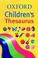 Cover of: Oxford Children's Thesaurus