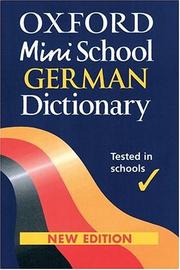 Cover of: Oxford Mini School German Dictionary