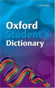 Cover of: Oxford Student's Dictionary