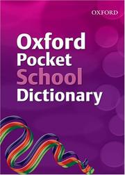 Cover of: Oxford Pocket School Dictionary