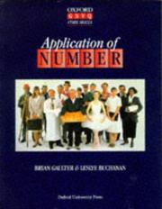Cover of: Application of Number (Oxford GNVQ)