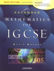 Cover of: Mathematics for IGCSE by David Rayner