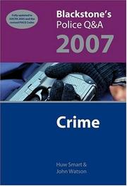 Cover of: Blackstone's Police Q&A: Crime 2007 (Police Q & a)