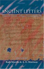 Cover of: Ancient Letters: Classical and Late Antique Epistolography